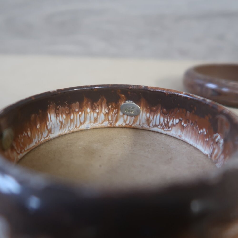 Vintage Bangle Bracelet 9 Pc Enamel Gold Tone 1 Monet Included Stackable Bundle - Picture 9 of 11